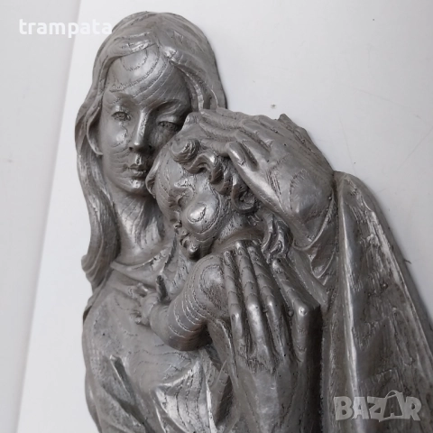 ТОП ОФЕРТА   Барелеф майка с дете  , снимка 3 - Антикварни и старинни предмети - 52367209