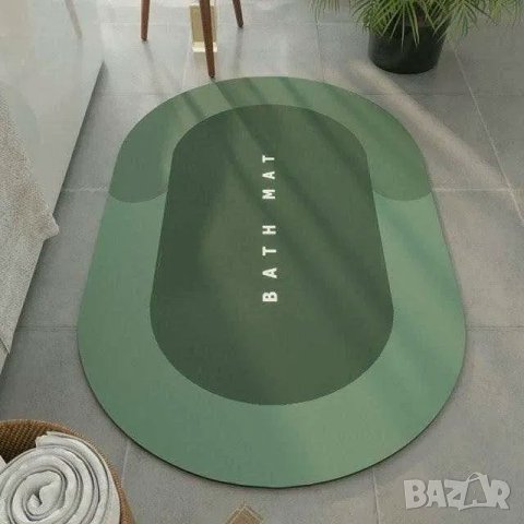 Качествена неплъзгаща се постелка за баня BATH MAT, Водоабсорбираща, Бързо съхнеща, снимка 2 - Изтривалки - 38099599