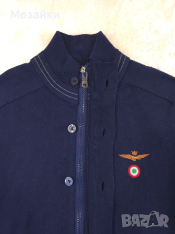 Aeronautica Militare кардиган като ново, тъмно синьо, размер L, снимка 4 - Пуловери - 53596312
