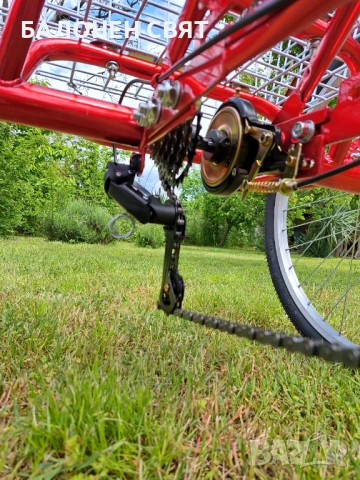 МЕГА МАРКА и ПОДАРЪК Семеен Триколесен Велосипед Триколка 24 цола 6 скорости, снимка 9 - Велосипеди - 51435311