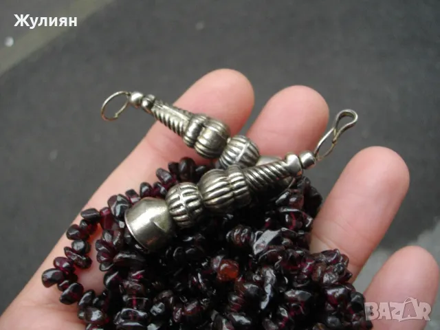 СТАР ГЕРДАН КОЛИЕ ЕСТЕСТВЕНИ ГРАНАТИ ГРАНАТ , снимка 8 - Антикварни и старинни предмети - 49764912