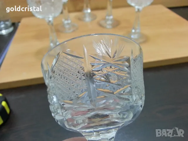 кристални чаши луксозна Зорница , снимка 7 - Антикварни и старинни предмети - 49427082