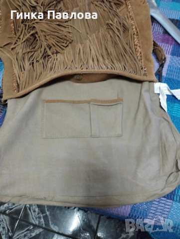 Zara-дамска чанта с ресни, снимка 6 - Чанти - 43636103