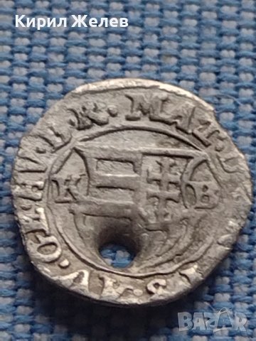 Сребърна монета денарий 1616г. Матиаш първи Кремниц Унгария 13800, снимка 2 - Нумизматика и бонистика - 42967929