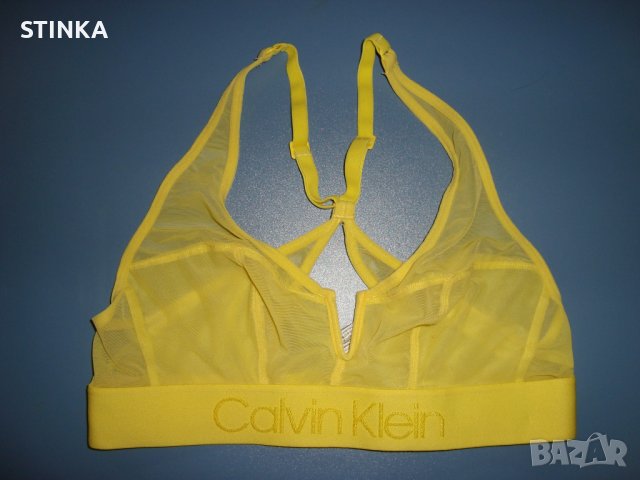 Calvin Klein – Жълто бюстие/сутиен, снимка 1 - Корсети, бюстиета, топове - 36715627