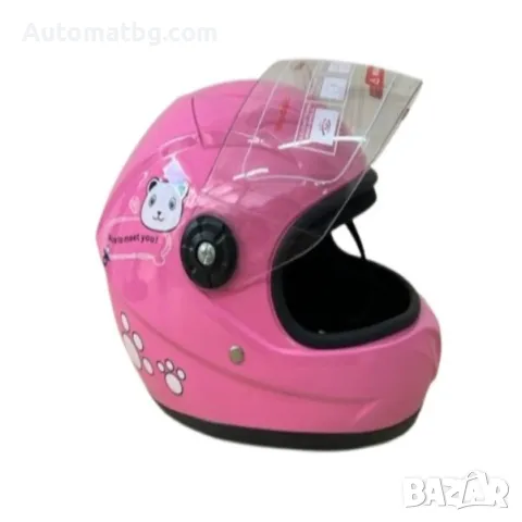 Детска каска Automat, За мотор, Атв, Велосипед, S и M размер, Розова, снимка 2 - Аксесоари и консумативи - 47560334