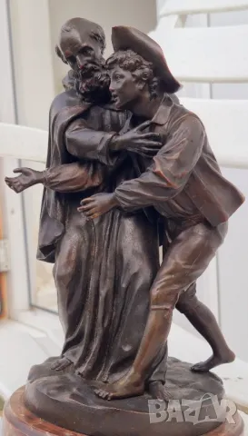 Бронзова Скулптура Луи-Симон Боазо Франция 1743- 1809г, снимка 4 - Антикварни и старинни предмети - 50428348