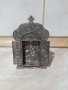 Малък метален триптих икона религия, снимка 1 - Антикварни и старинни предмети - 43382873