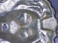 Стара КРАСИВА СРЕБРИСТА МЕТАЛНА ЛЪВСКА ГЛАВА БАРЕЛЕФ ФМОГО ЕФЕКТНА За УКРАСА на ПОРТА КОЛЕКЦИЯ 42746, снимка 8
