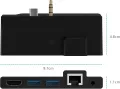 5 в 1 докинг станция Surface Go 3/Go 2/Go, Surface Go, USB C хъб,4K HDMI, 1000M RJ45 Ethernet, 2 USB, снимка 3