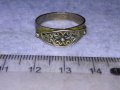 СТАРИНЕН СРЕБЪРЕН РЕТРО ОРНАМЕНТИКА ПРЪСТЕН ЛАКИРАНО СРЕБРО РЪЧНА ИЗРАБОТКА 12659, снимка 13