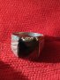 СТИЛЕН СКЪПОЦЕНЕН СРЕБЪРЕН АРТ ПРЪСТЕН СРЕБРО 925 с ГОЛЯМ ЮВЕЛИРНО ФАСЕТИРАН ЧЕРЕН ОНИКС 28724, снимка 3