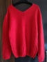 червен дамски плетен пуловер Body Flirt, снимка 2