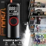 Преносим въздушен компресор за помпане на гуми, 150 PSI иновативни безжични, снимка 6