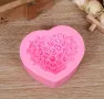 3D Сърце от рози Силиконов молд форма за свещи гипс сапун , снимка 3
