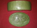 Кутия за бижута от зелен каталин СССР. , снимка 11