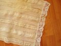 Стара ръчно тъкана кърпа,носия,дантела,копринен кенар, снимка 6