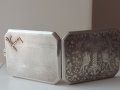 Стара авторска сребърна табакера/800 проба/сребро сребърен сребърни злато/, снимка 10
