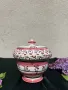 Кокетна керамична захарница ръчно рисувана.Без забележки., снимка 7