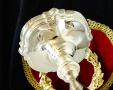 Посребрен троен свещник,викториански свещник тройка. , снимка 7
