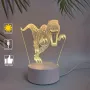 Холограмна 3D LED лампа-Динозавър, снимка 3