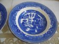 Винтидж Порцелан 1949г-1957г-VICTORIA PORCELAIN WILLOW FENTON-Made in ENGLAND-4 бр.НОВИ Чинии ф230мм, снимка 8