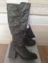 Дамски високи зимни ботуши с дебел ток - 38, 39 номер, снимка 4