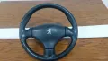 ПРОМОЦИЯ Трилъчев волан от естествена кожа за PEUGEOT 206, снимка 1