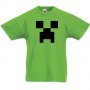 Детска тениска майнкрафт Minecraft Creeper Face 01, снимка 2