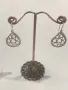 Висящи сребърни обеци, снимка 1