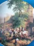 4бр Wilhelmsburg австрийска колекционерска декоративна порцеланова чиния-картина/селски пейзажи, снимка 2