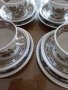 Красиви английски порцеланови чаши за чай или кафе с десертни чинии, снимка 10
