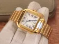 Унисекс часовник Cartier Santos de Cartier Gold с автоматичен механизъм, снимка 2