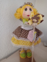 Ръчно правена кукла за кухненска хартия, снимка 1