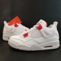 Nike Air Jordan retro 4 Metalic Red Нови оригинални обувки 42 Маратонки Кецове размер номер 42 Найк, снимка 3