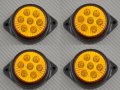 ЛЕД LED габарити, диодна светлина 7 SMD диода, ОРАНЖЕВИ , 12-24V , снимка 2