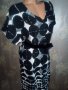 Didi S/M-Нова права рокля в черно и бяло, снимка 3