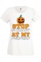 Дамска тениска Stop Staring At My Pumpkin 1,Halloween,Хелоуин,Празник,Забавление,Изненада,Обичаи,, снимка 2