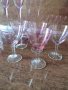 Антикварни ретро чаши от цветно стъкло , снимка 4