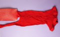 S/M нов червен мрежест дамски чорапогащник