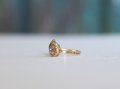 Стар златен пръстен - 10карата с  диамант и аметист, снимка 1