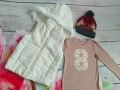 Зимен сет елек грейка , блузка , шапка 122-128 р., снимка 1