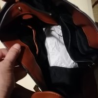 Нова чанта цвят крем с кожа, снимка 4 - Чанти - 42963654