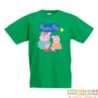 Детска тениска Peppa pig Family 1, снимка 2 - Детски тениски и потници - 33167894