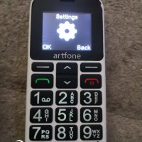Телефон за възрастни Artfone CS188, две сим карти, зарядно и кабел , снимка 2 - Телефони с две сим карти - 43512280