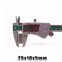 Неодимов магнит 25x10x5mm N52, magnit, neodimov, магнити, magnet, снимка 10 - Други машини и части - 38097298