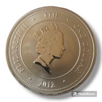 Сребърна монета 1/2 oz 1$ Fiji 2012 Костенурка , снимка 2 - Нумизматика и бонистика - 43132294