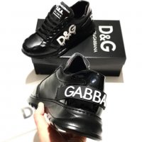 Dolce & Gabbana Мъжки Черни Маратонки Кецове Спортни Обувки Долче и Габана, снимка 2 - Маратонки - 33187752