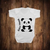 Бебешко боди с щампа панда, снимка 1 - Бодита за бебе - 26517886