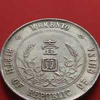 РЕПЛИКА КОПИЕ на стара сребърна Китайска монета перфектно състояние за КОЛЕКЦИОНЕРИ 41465, снимка 3 - Нумизматика и бонистика - 43193301